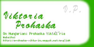 viktoria prohaska business card